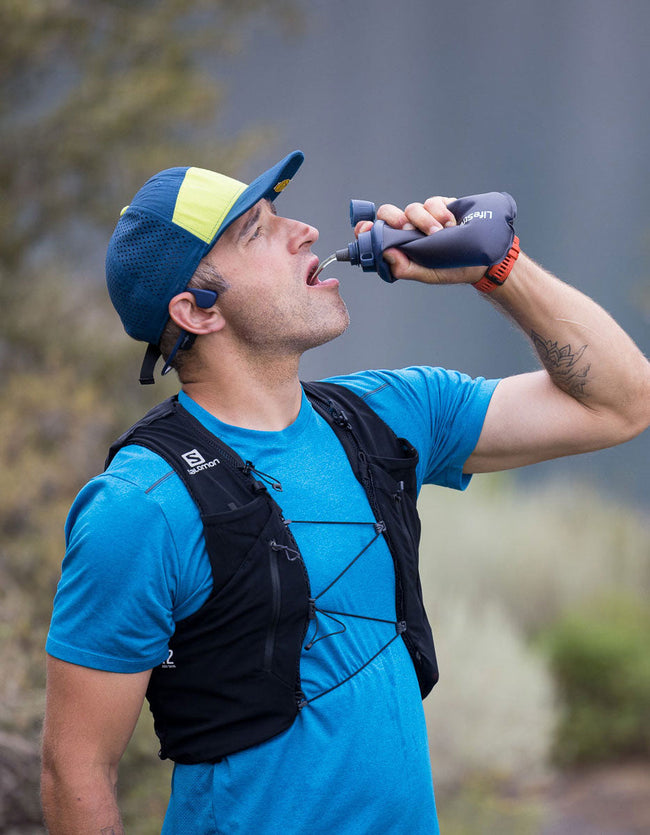 LifeStraw Peak Series Collapsible Squeeze Bottle with Filter Bottle Filter LifeStraw Water Filters & Purifiers/Color-Mountain Blue