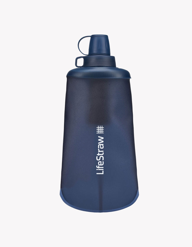 LifeStraw Peak Series Collapsible Squeeze Bottle with Filter Bottle Filter LifeStraw Water Filters & Purifiers/Color-Mountain Blue
