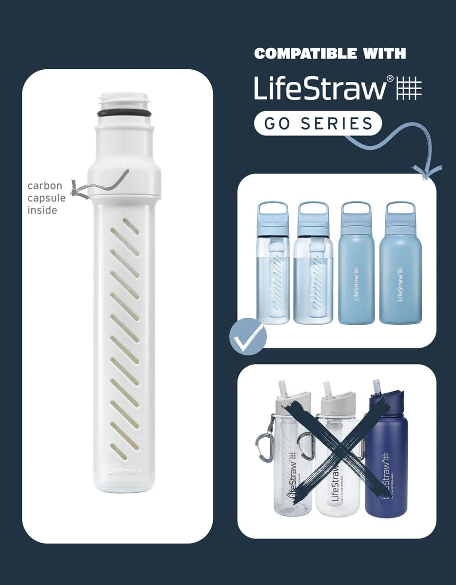 Bouteille Filtrante LifeStraw Go 22 Oz – Bleue, Neuve, Filtre à Eau Intégré