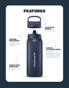 LifeStraw Go Series Stainless Steel 700 ml Bottle Filter LifeStraw - Online store