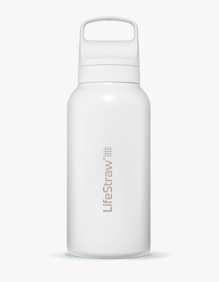LifeStraw Go Series Stainless Steel 1L Bottle Filter LifeStraw - Online store/Color-Polar White