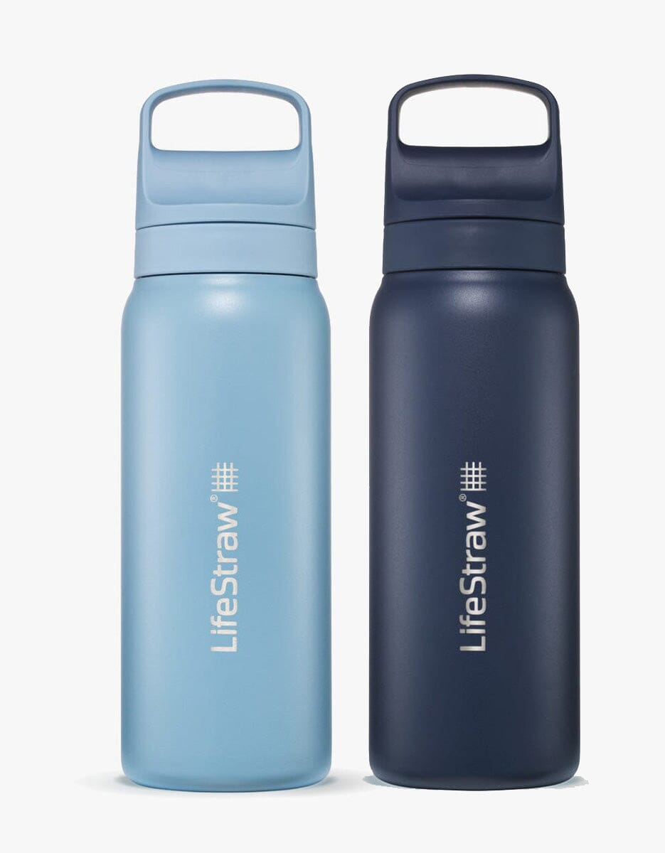 LifeStraw Go Series Stainless Steel 24 oz Bottle Filter LifeStraw - Online store 2-Pack Icelandic-Aegean