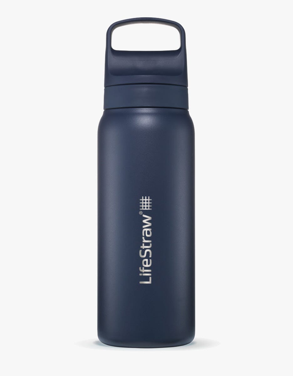 LifeStraw Go Series Stainless Steel 700 ml Bottle Filter LifeStraw - Online store/Color-Aegean Sea