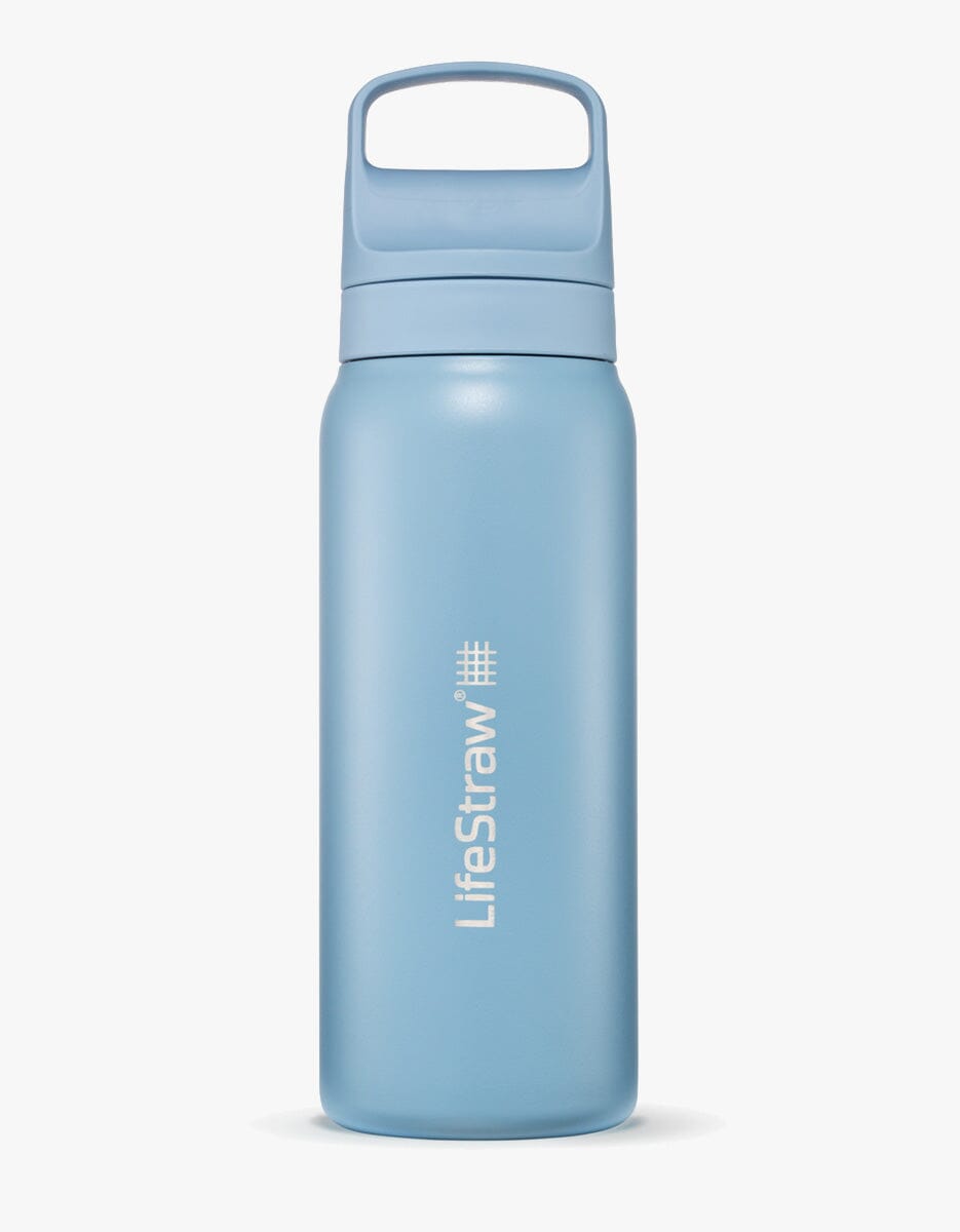 LifeStraw Go Series Stainless Steel 700 ml Bottle Filter LifeStraw - Online store/Color-Icelandic Blue
