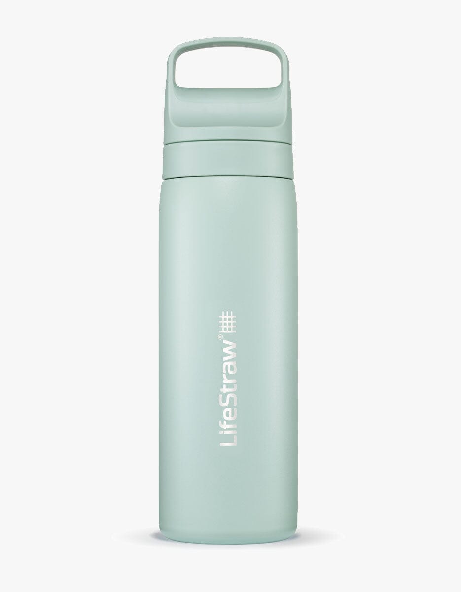 LifeStraw Go Series Stainless Steel 18 oz Bottle Filter LifeStraw - Online store Seafoam
