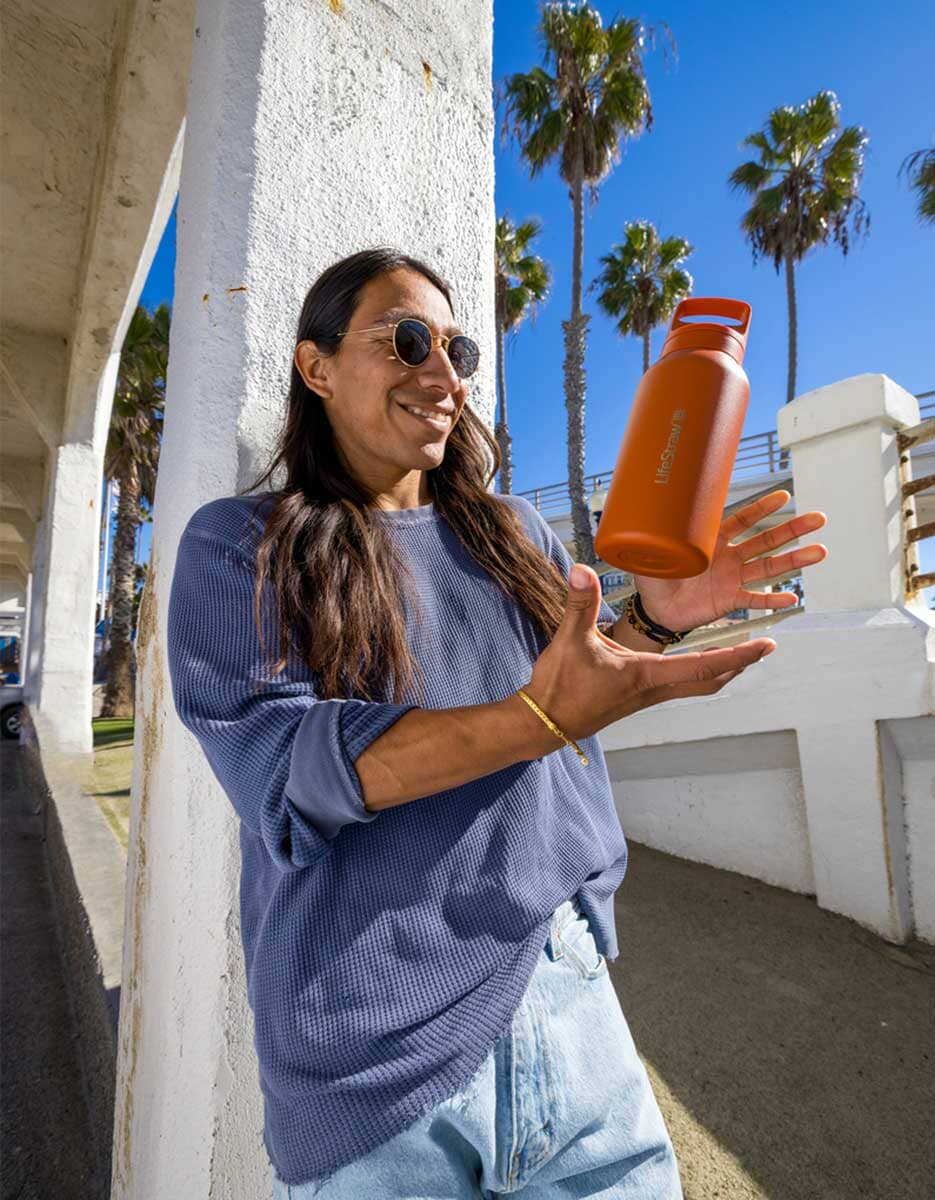 LifeStraw Go Series Stainless Steel 700 ml Bottle Filter LifeStraw - Online store