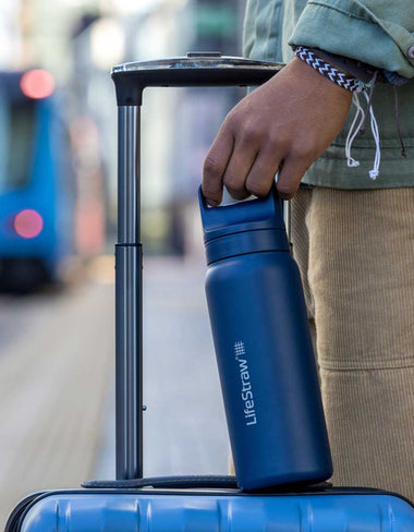 LifeStraw Go Series Stainless Steel 1L Bottle Filter LifeStraw - Online store