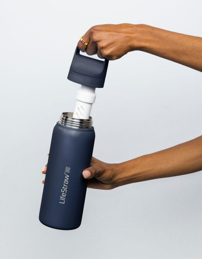 LifeStraw Go Series Stainless Steel 1L Bottle Filter LifeStraw - Online store