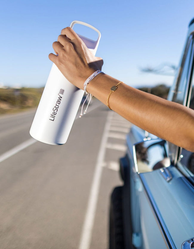 LifeStraw Go Series Stainless Steel 1L Bottle Filter LifeStraw - Online store