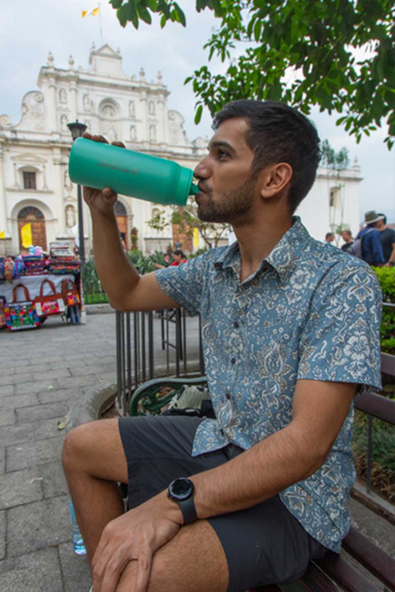 LifeStraw Go Series Stainless Steel 24 oz Bottle Filter LifeStraw - Online store