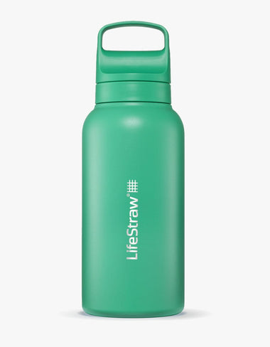 LifeStraw Go Series Stainless Steel 1L Bottle Filter LifeStraw - Online store Cactus Green